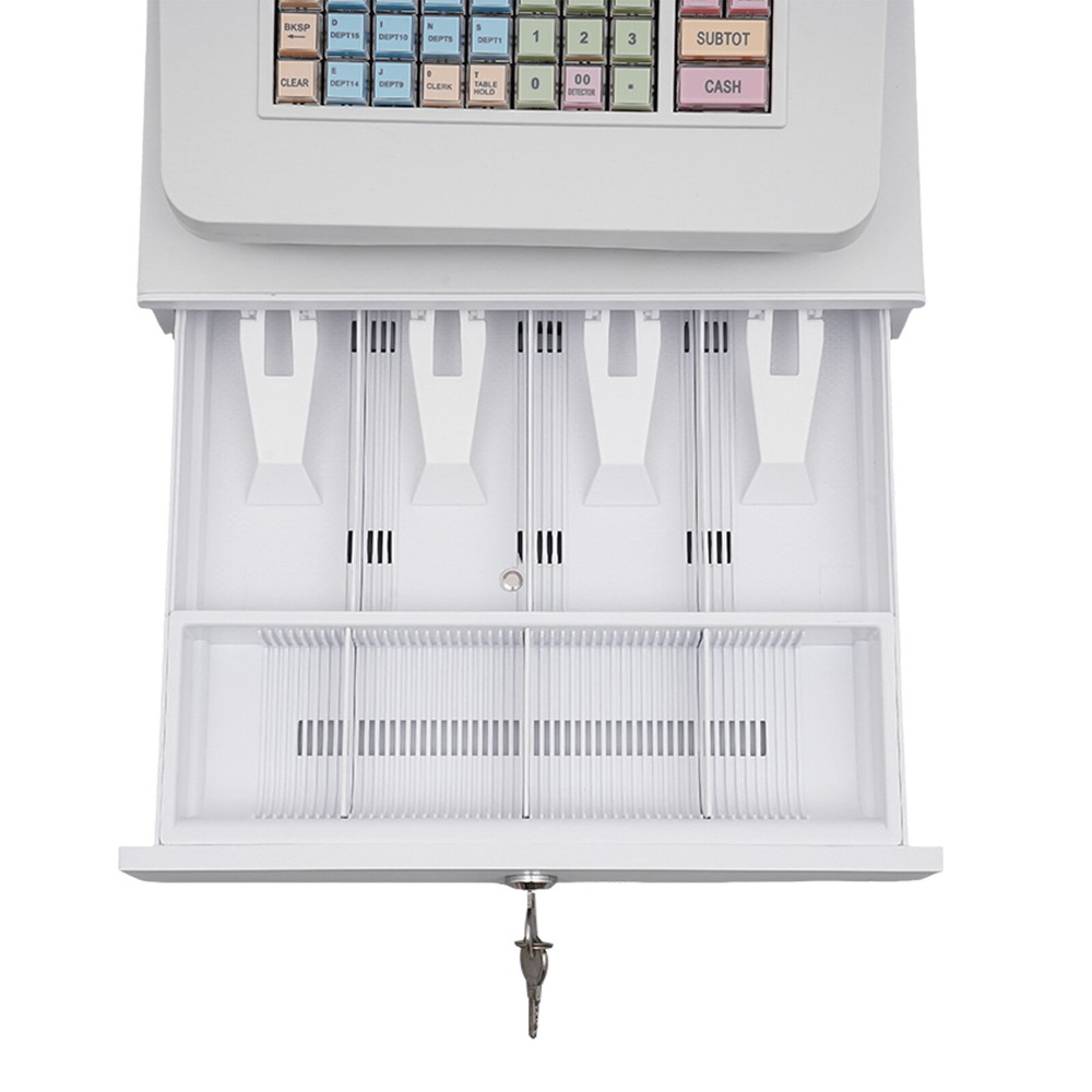 Electronic POS Cash Register System with Dual Display for Retail Shops