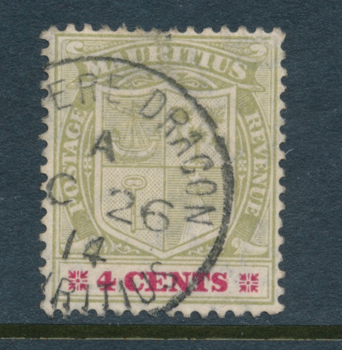 MAURITIUS,  Postmark RIVIERE DRAGON