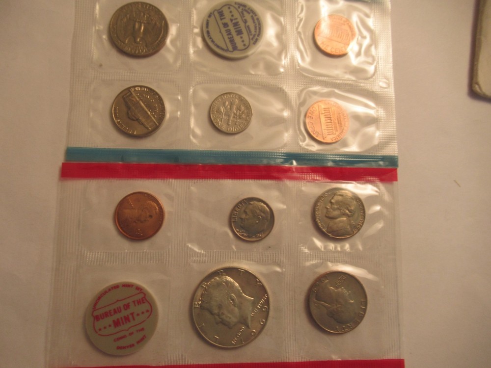 1968, 1969, 1970 US Mint UNC Sets, silver Kennedy's, US Mint Packaging