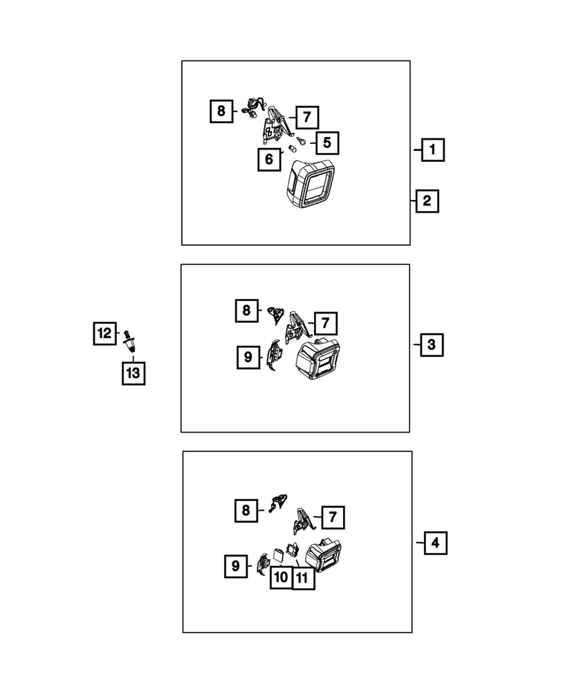 Genuine Mopar Closeout Panel Left 68376509AA