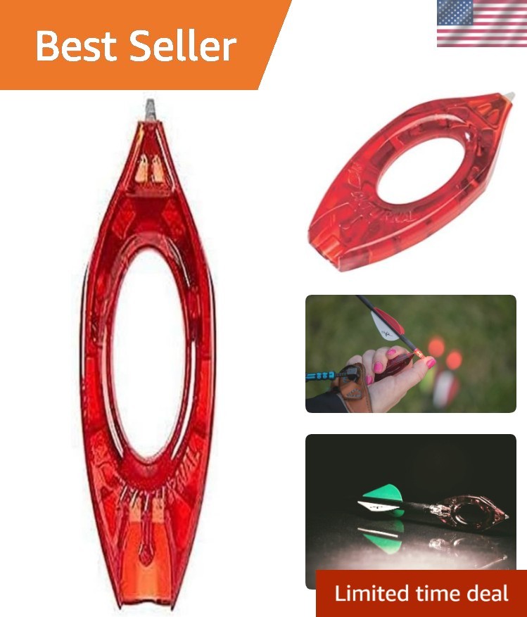 Ergonomic Red Archery Nock Tool for All Nock Types - Lightweight & Efficient
