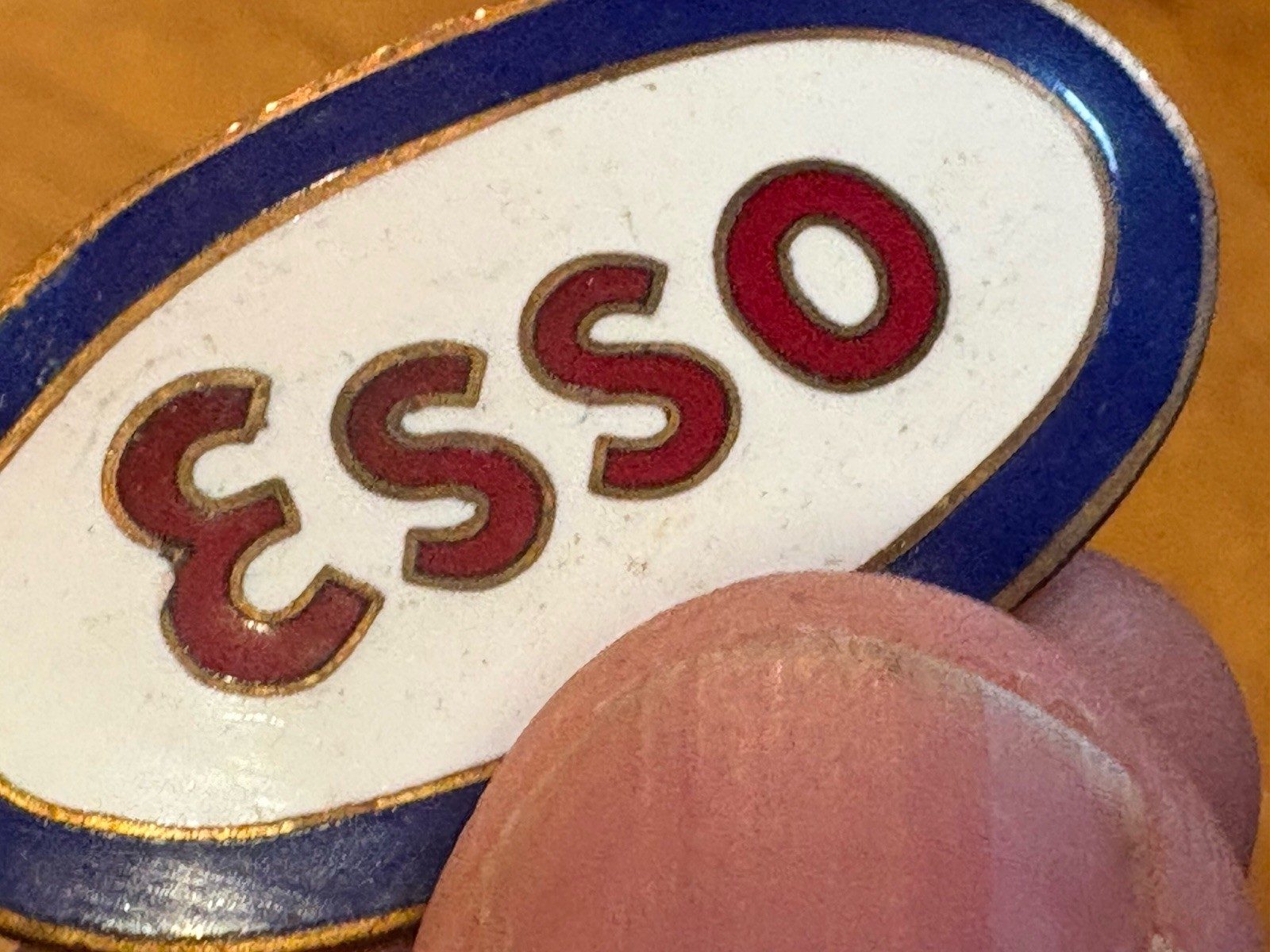 Esso Gas / Oil 1930’s Enameled Badge / Token
