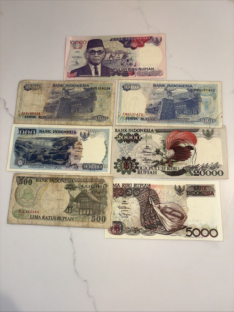 Indonesia 7 Banknotes
