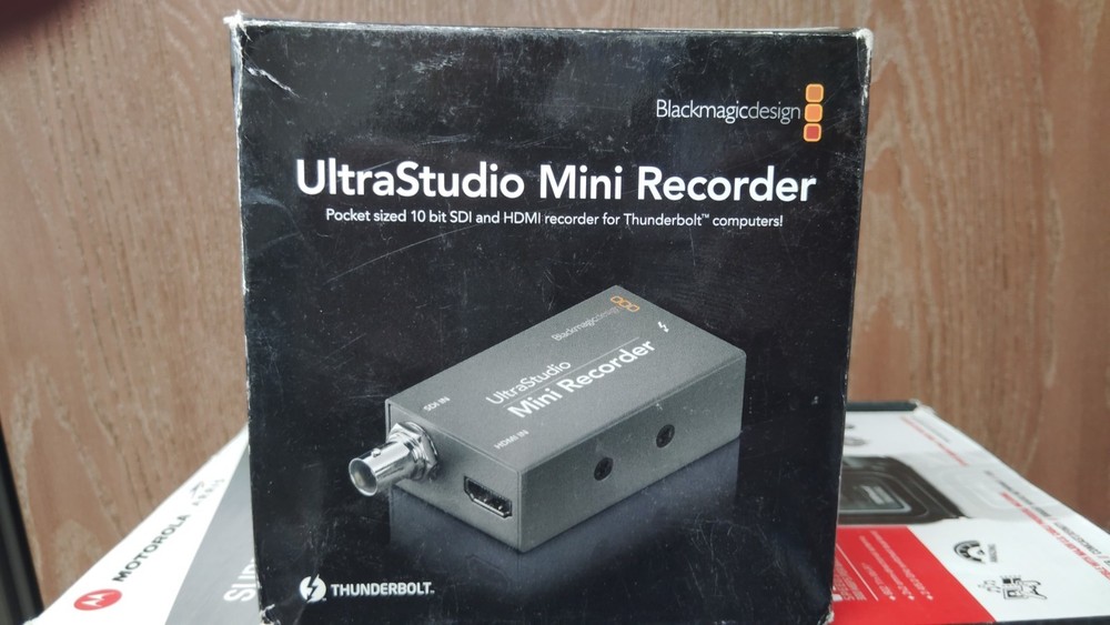 Blackmagic Design UltraStudio Mini Recorder Streaming Device Thunderbolt