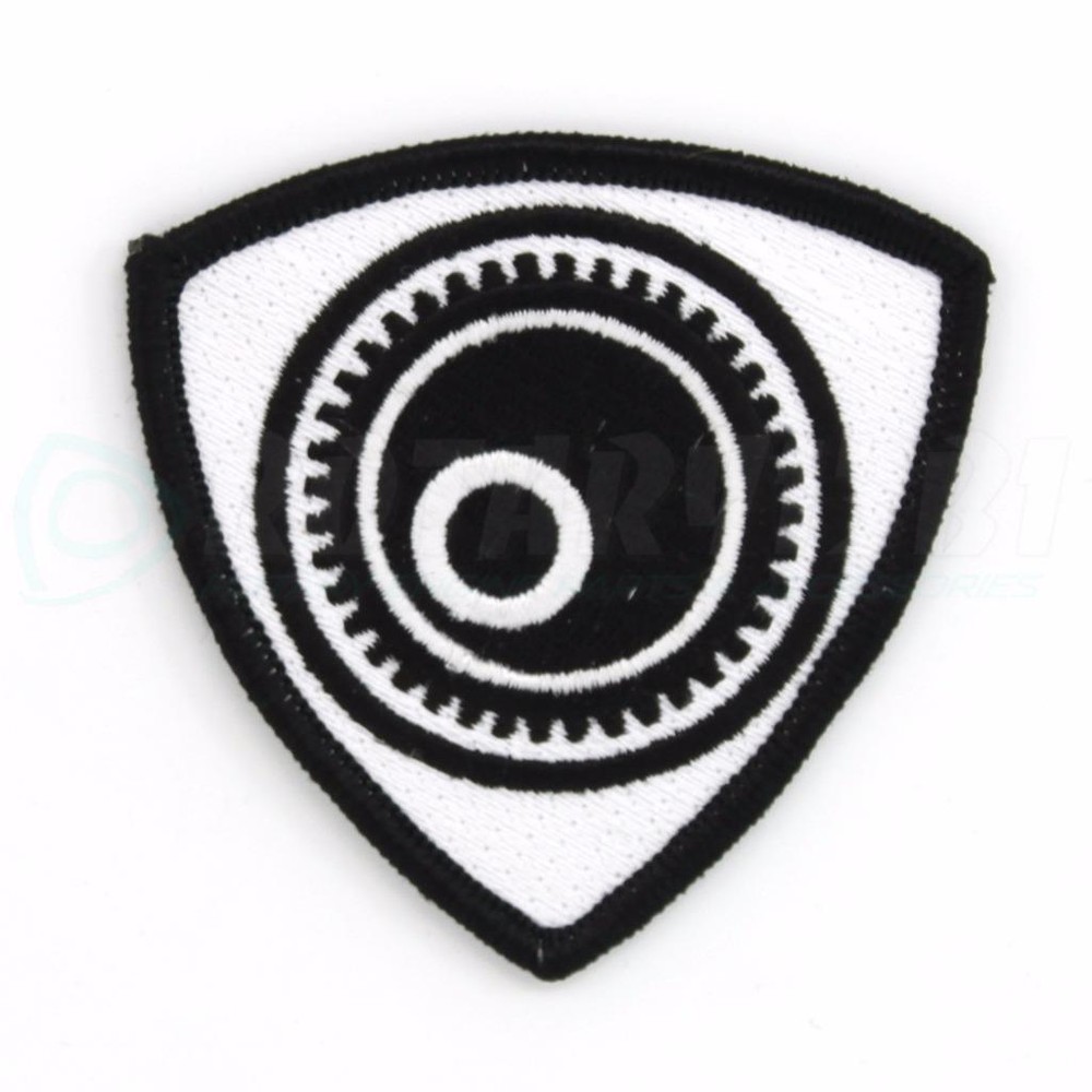 40th AE ROTOR PATCH - WHITE - RX7 RX8 FB FD FC TURBO 12A 13B 20B ROTARY ENGINE