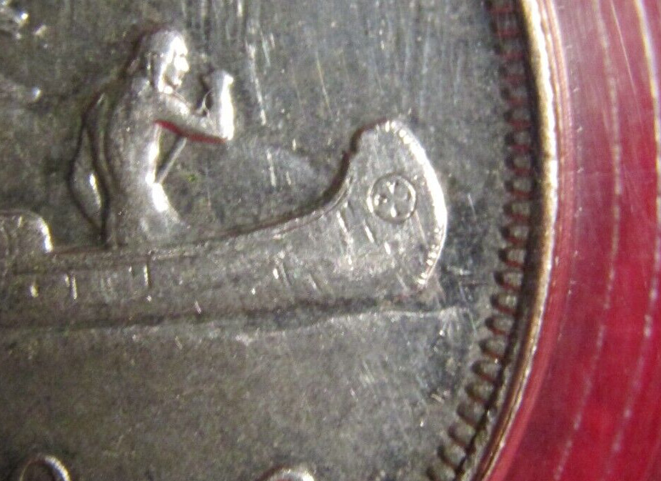 1950 CANADA SILVER DOLLAR..." ARNPRIOR ".. CCCS CERTIFIED MINT STATE 62