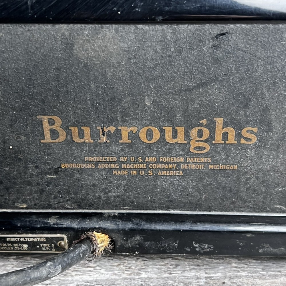 VTG Burroughs Calculator Electric Adding Machine A425904