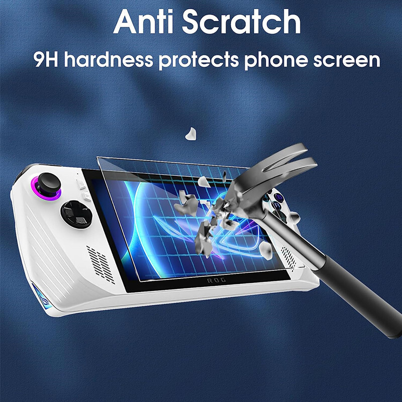 For ASUS ROG Ally Clear Full Coverage Temperd Glass Screen Protector