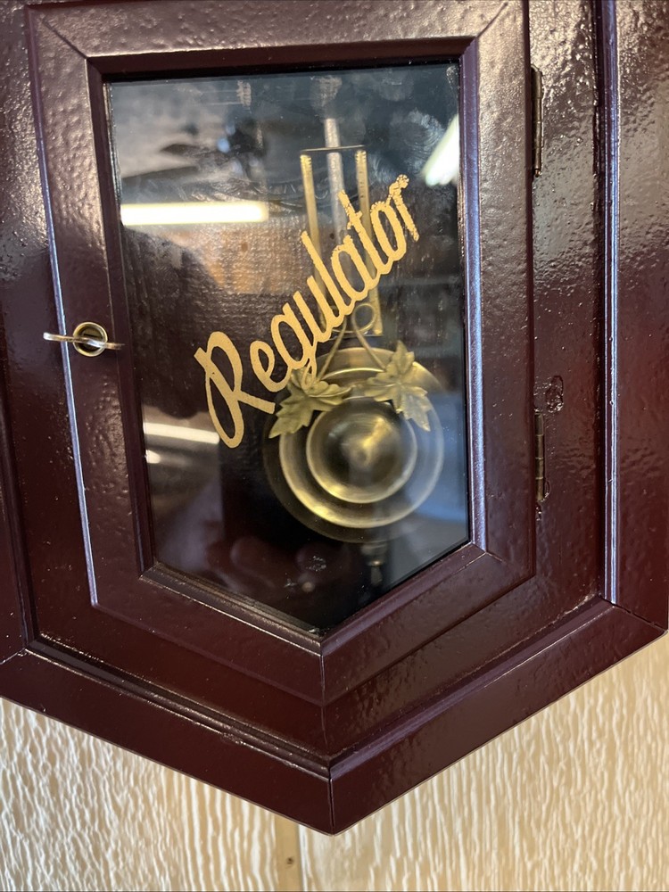 ANTIQUE TRADE MARK PENDULUM REGULATOR WALL CLOCK