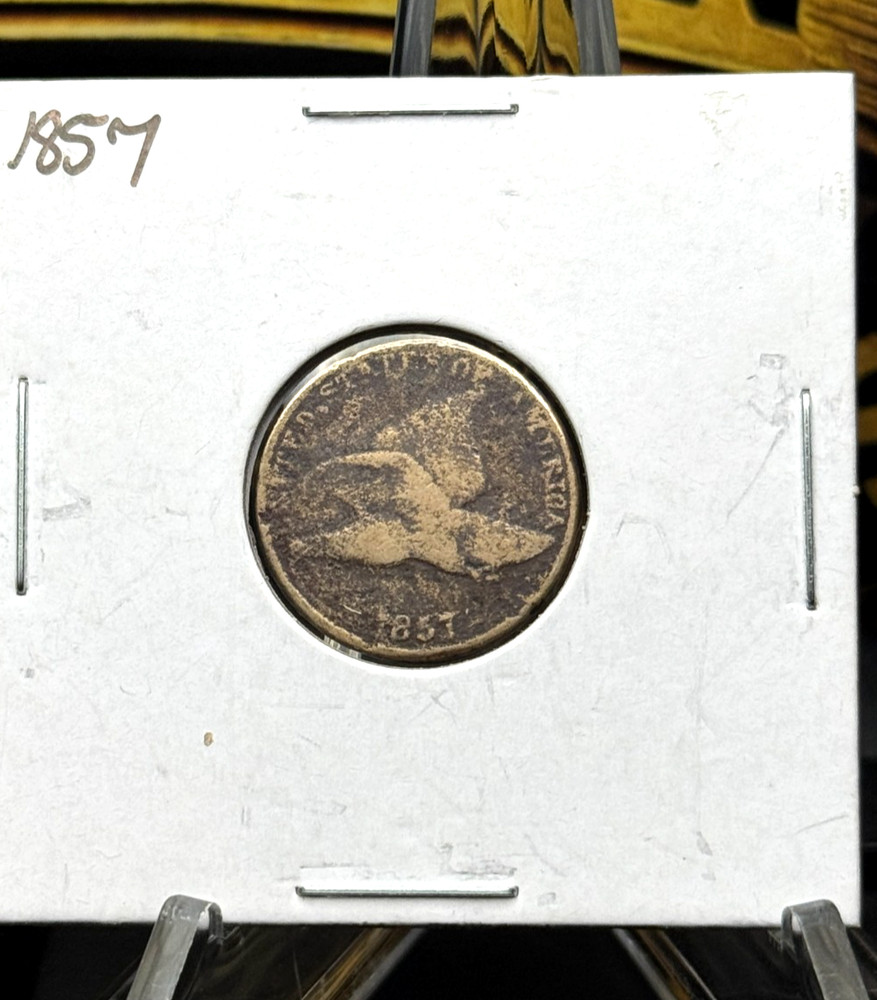 1857 Flying Eagle Cent 🦅 Early U.S. Small Cent • Copper-Nickel Type Coin 💼