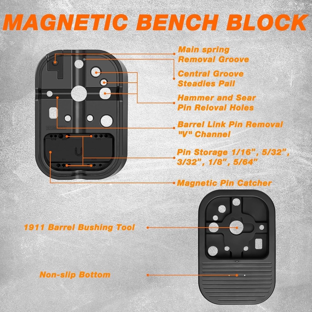 High Quality Punch Tool Set with Bench Block and Storage for Mechanical Work