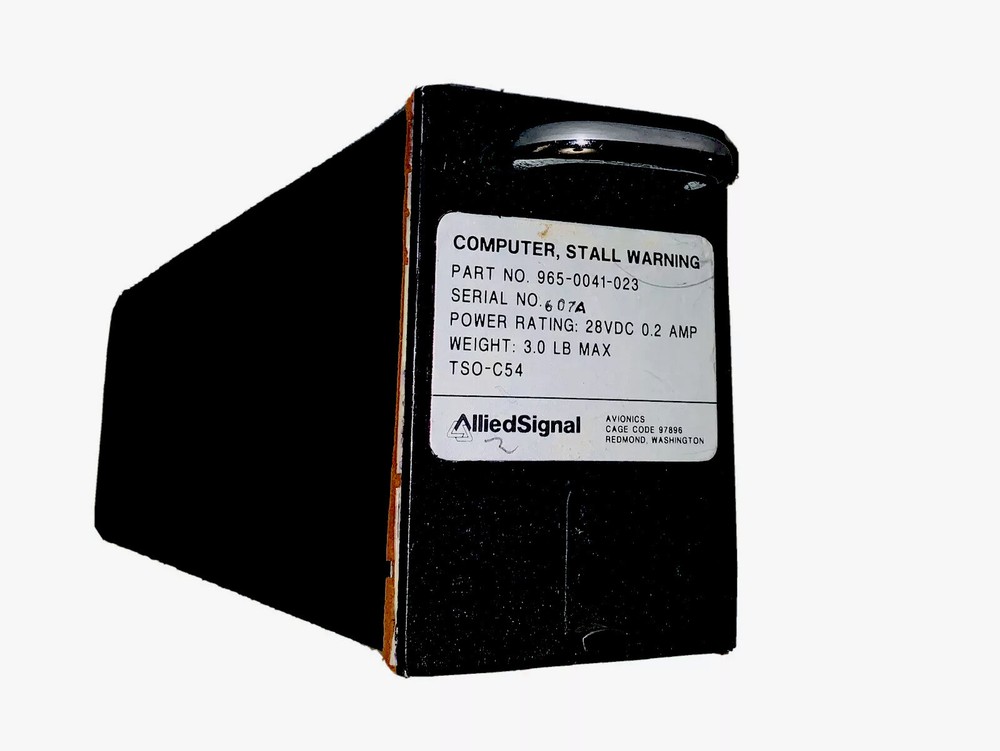 965-0041-023 Overhauled Stall Warning Computer, 8130-3 Certificate
