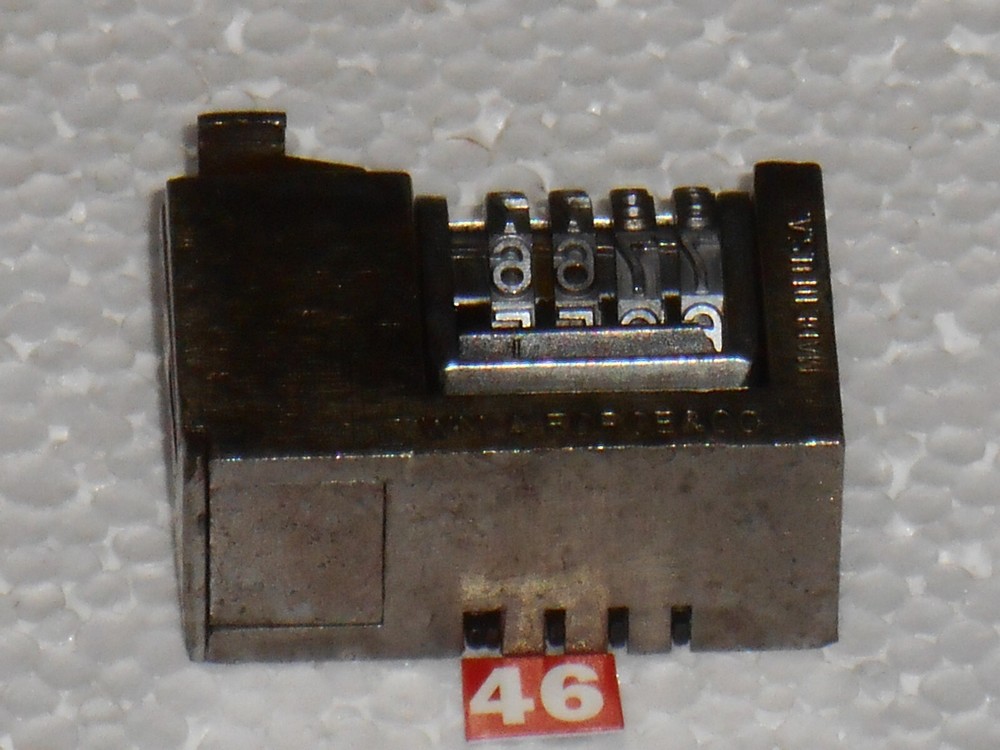 WMA Reverse Letterpress Numbering machine | 46