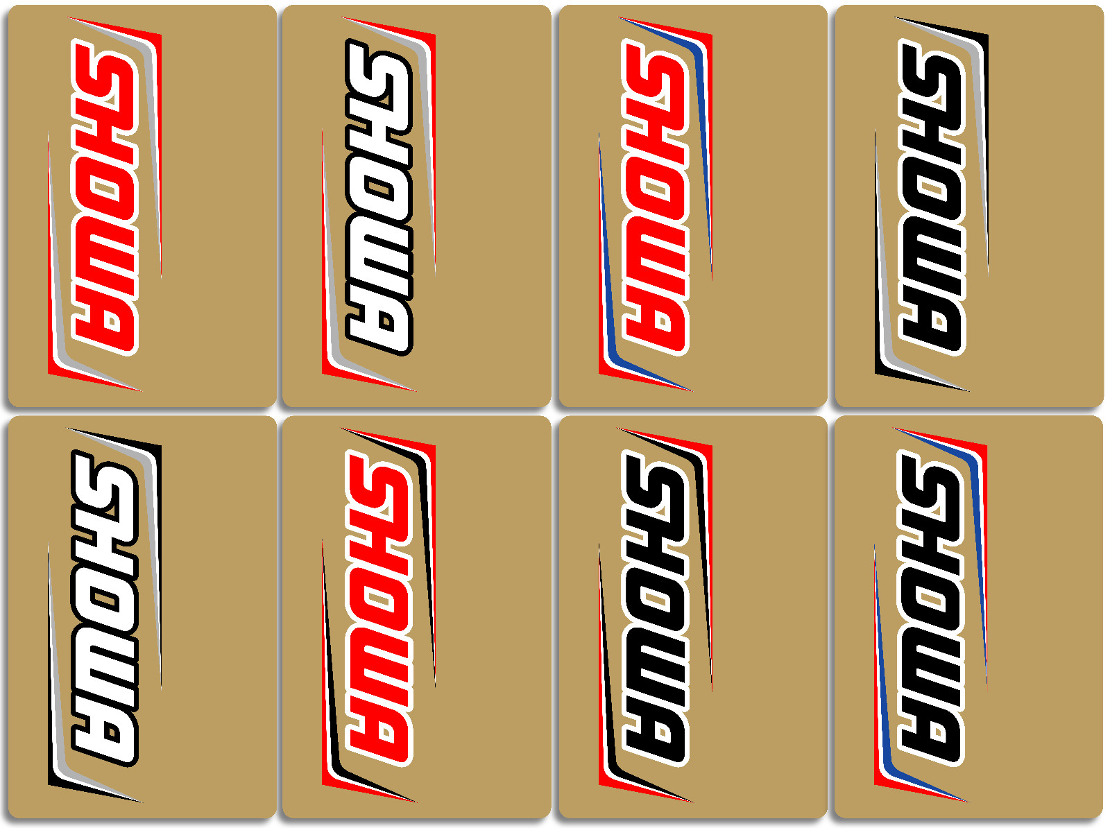 Showa Fork Decals CRF YZF KX Motocross (Multiple Colors/Styles)(9x6)