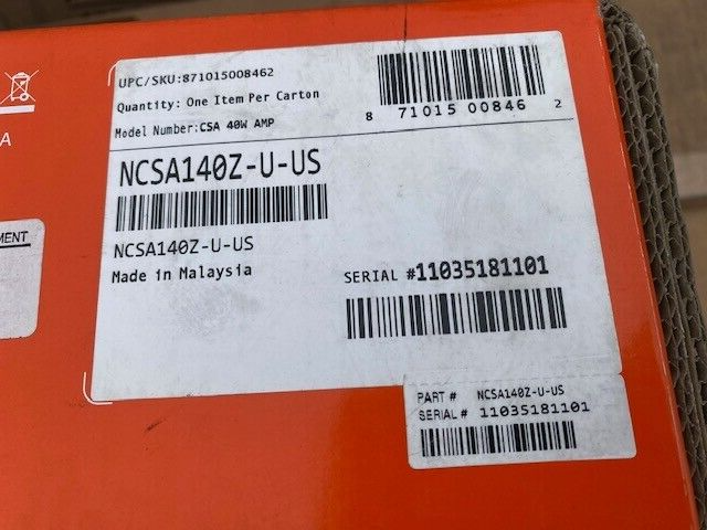 JBL CSA 140Z 40W 70/100V Power Amplifier (NEW)