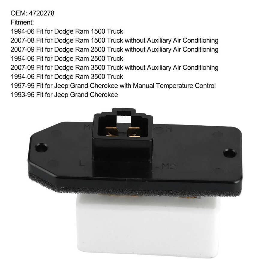 HVAC Heater Blower Motor & Resistor Kit For 2002-2008 Dodge Ram 1500 2500 3500