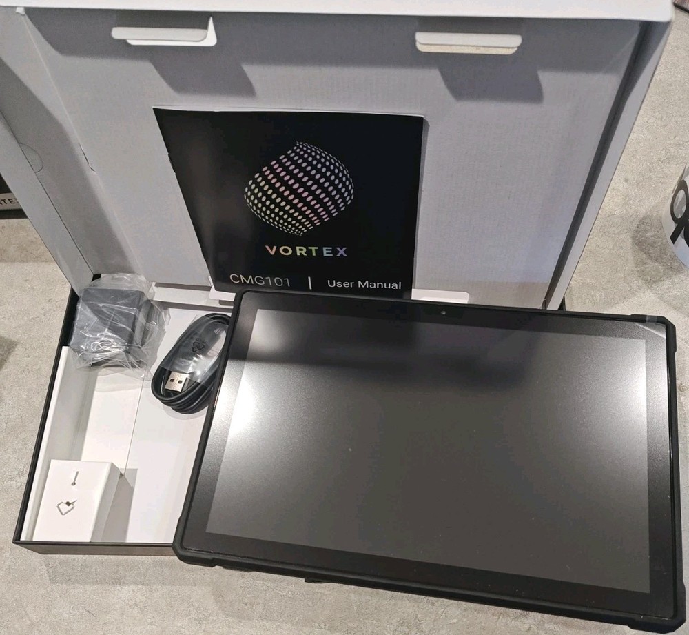 New Sealed 10.1  Vortex CMG 101 4G Android Smart Tablet With Protective Case