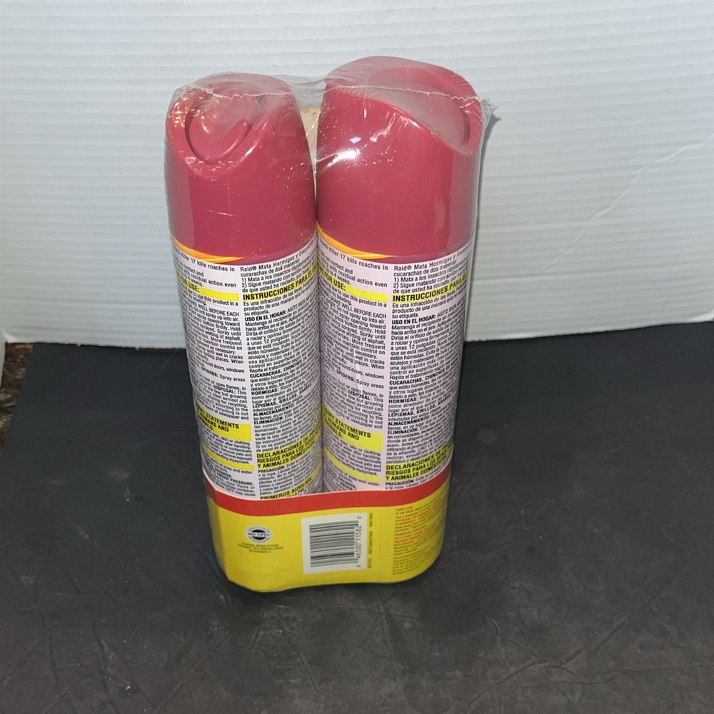 (2) Raid Ant Roach Killer Country Fresh Scent Attack Control Prevent Bugs NOS