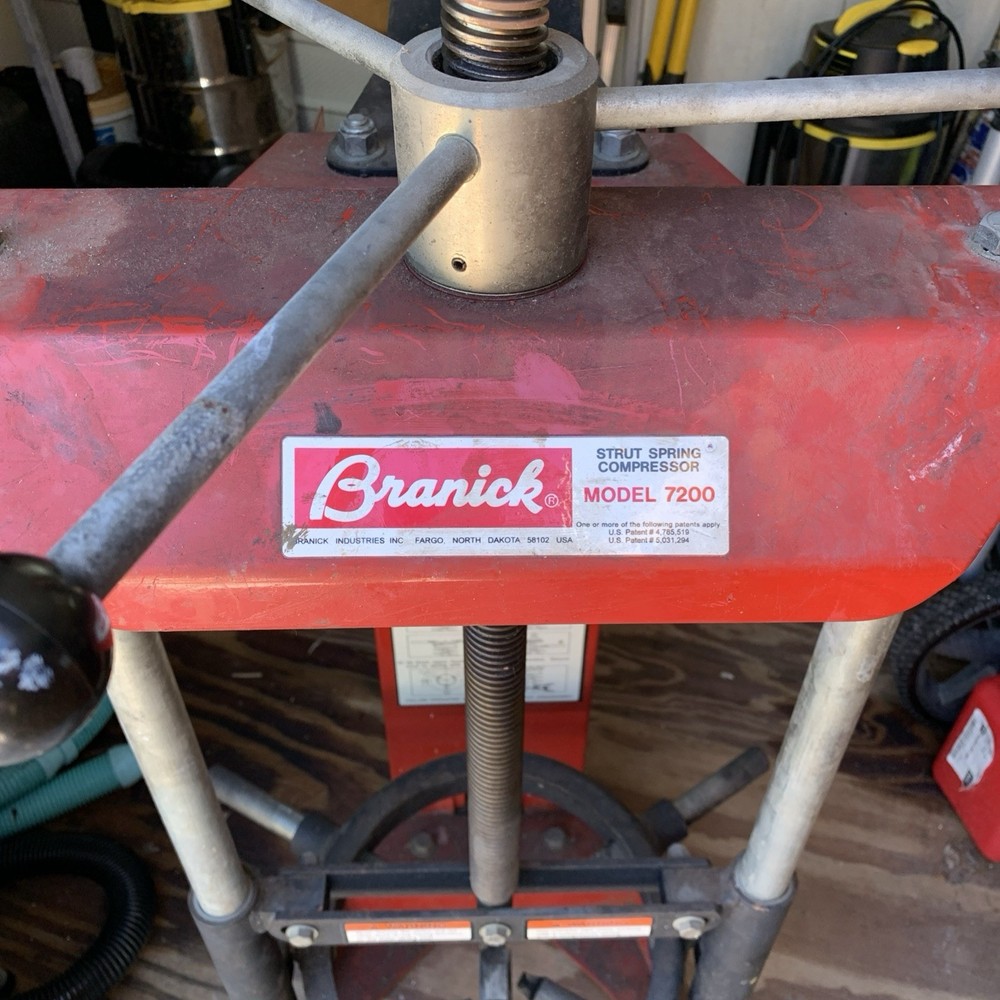 BRANICK Model 7200 Strut Spring Compressor RED / LOCAL PICKUP ONLY