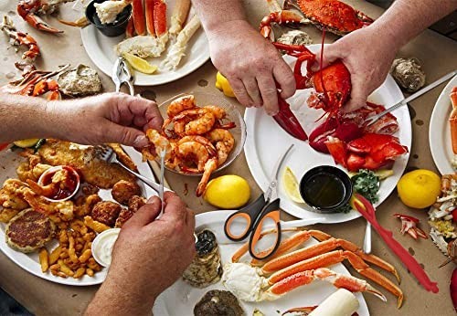 20-Pack Seafood Tool Set - Crab Crackers, Lobster Shellers, Forks & Scissors