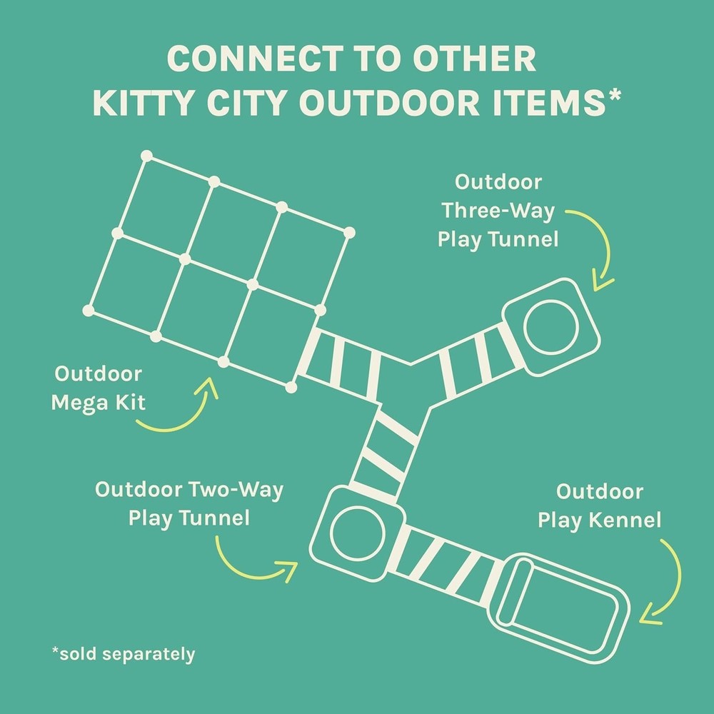Portable Cat Playpen with Cubby Cubes