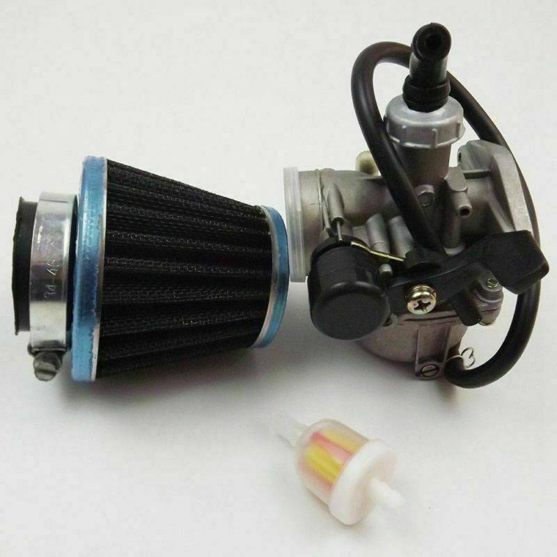 50cc 70cc 90cc 110cc 125cc ATV Dirt Bike Go Kart Carb Carburetor Air Filter Kit