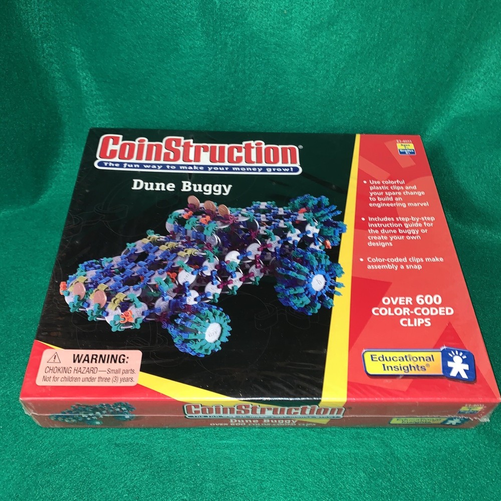 CoinStruction. Dune Buggy. 600 + color-coded clip. New.