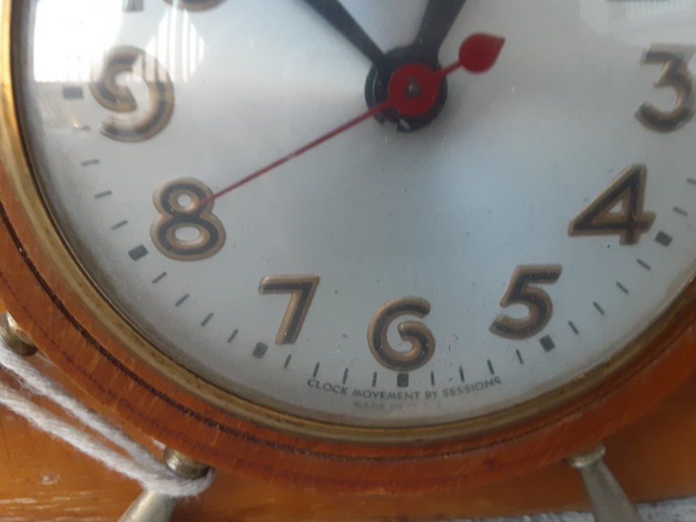 Vintage "Dixie Bell" 19" 3 Mast Sessions Movement Ship Clock