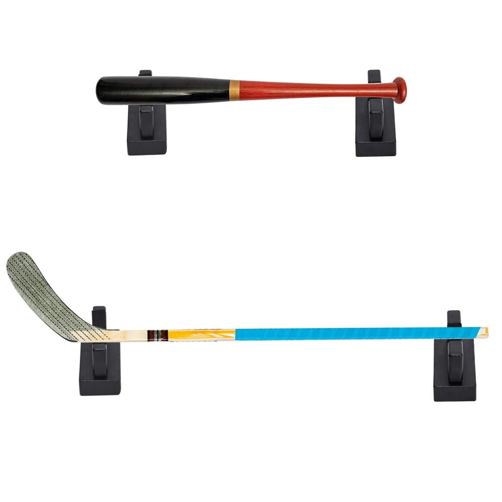 TOBWOLF 2PCS Baseball Bat Display Case Sturdy Baseball Bat Stand Baseball Bat