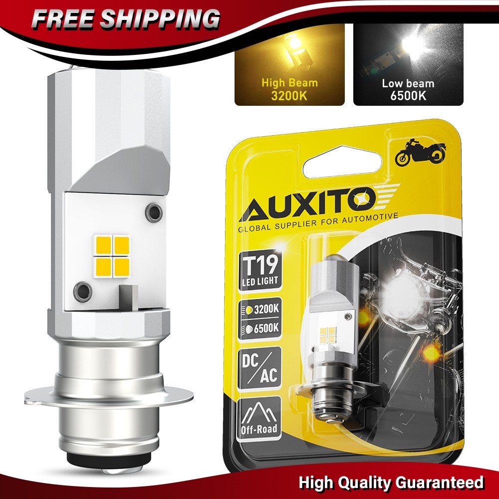 P15D H6M LED Motorcycle Bulbs High Low Beam Amber/White For Yamaha Blaster 200