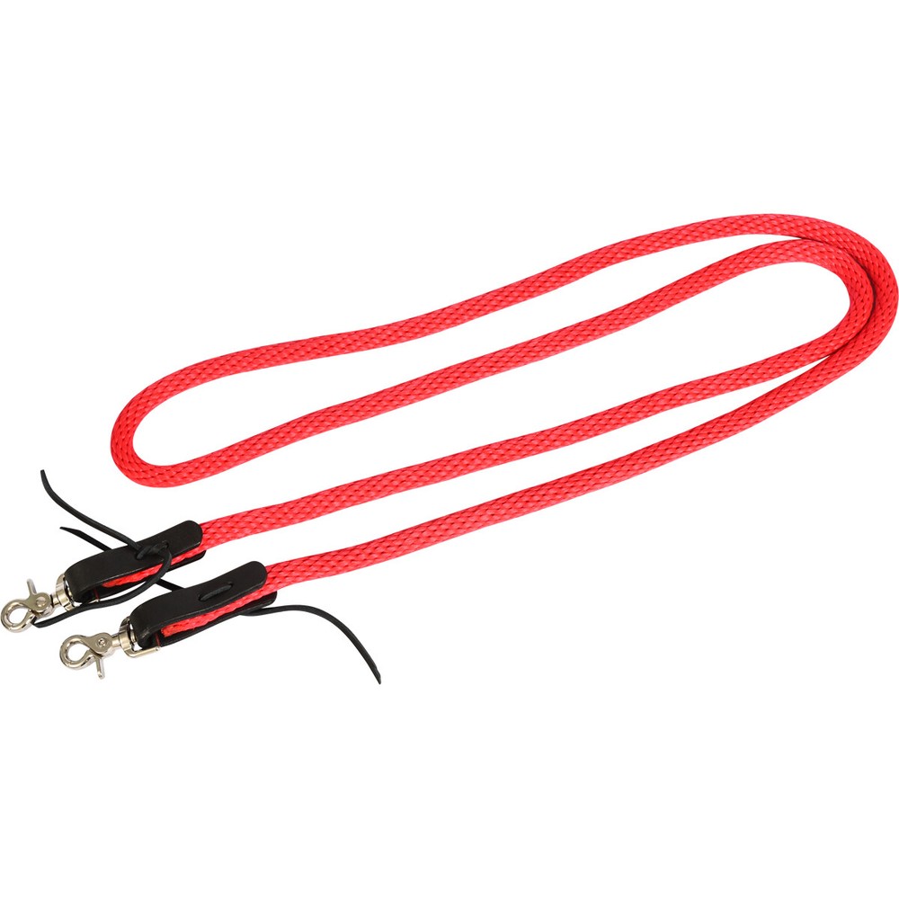 READY MADE-Red SOFT ROPE REINS