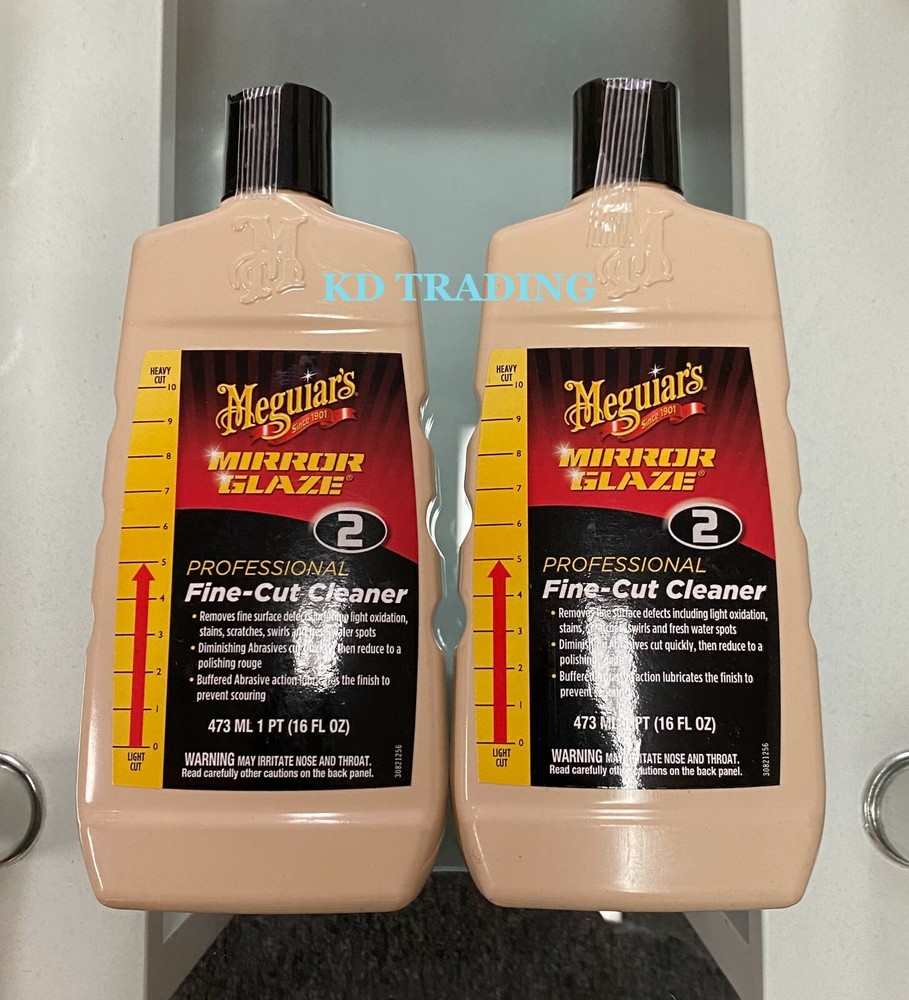 (2-Pk) Meguiar's MIRROR GLAZE M2 PRO FINE-CUT Oxidation Scratch Defects CLEANER