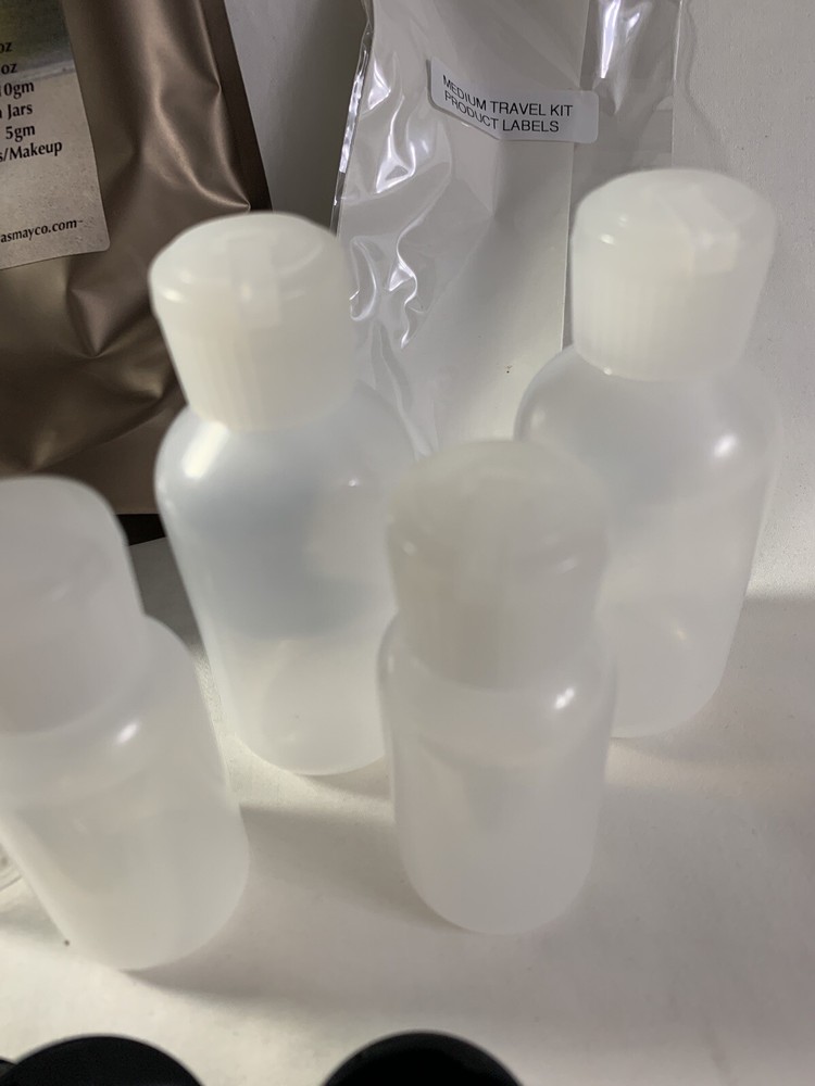13 Piece Set Mini Travel Plastic Empty Make Up Container TraveKit ~ Asmay Medium