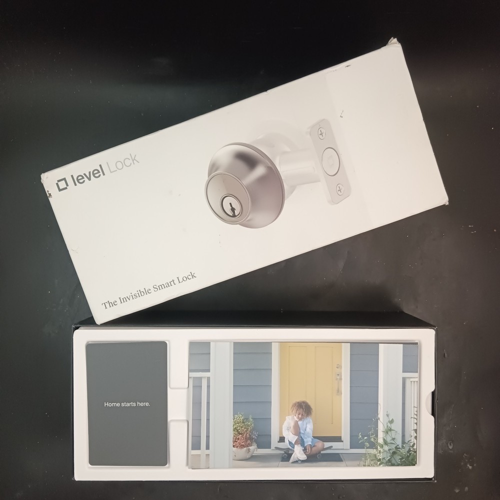 Level Lock Invisible Smart Lock Deadbolt Chrome, Alexa Ring Apple Compatible OBO