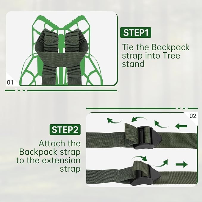 Shoulder & Tether Straps for Summit Treestands Climbing Stands Backpack Straps
