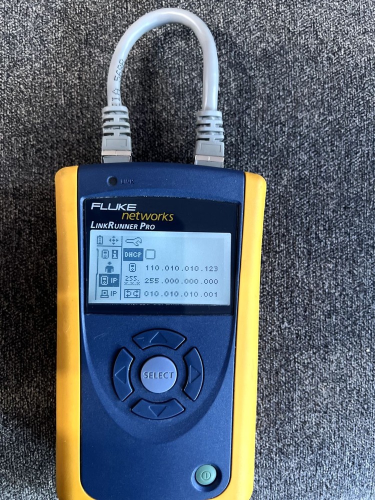 Fluke Networks LinkRunner Pro Network Multimeter + IntelliTone 200 Probe + Case