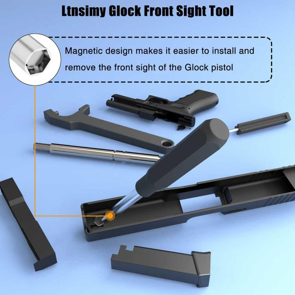 Ltnsimy G-Lock Tool Kit, with Storage Bag, Front Sight Small, Black