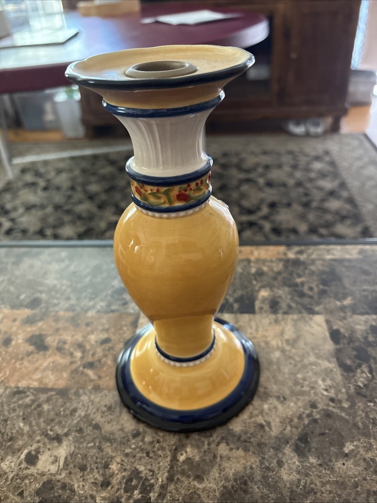 Sunflowers Candlesticks. 8” Tall