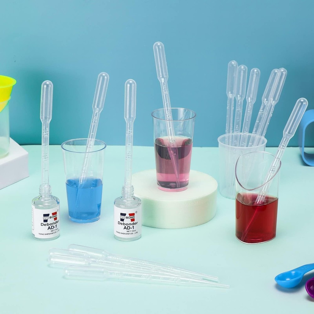 Buryeah 1000 Pcs Plastic Pipettes Droppers 3ml Disposable Transfer Pipettes E...