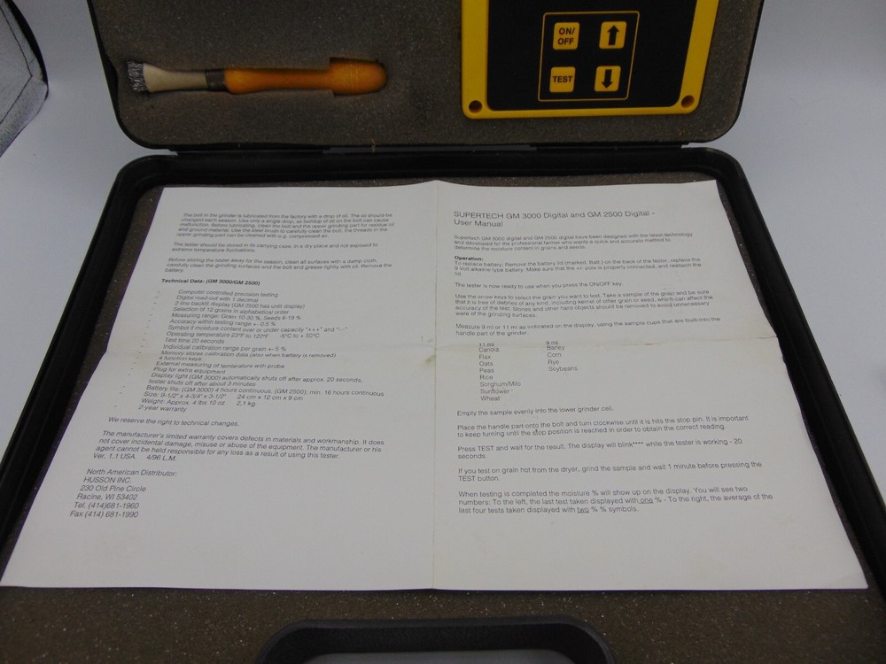 Tested Supertech Farm Equipment Moisture Meter Crops Digital Corn Rice Soybeans