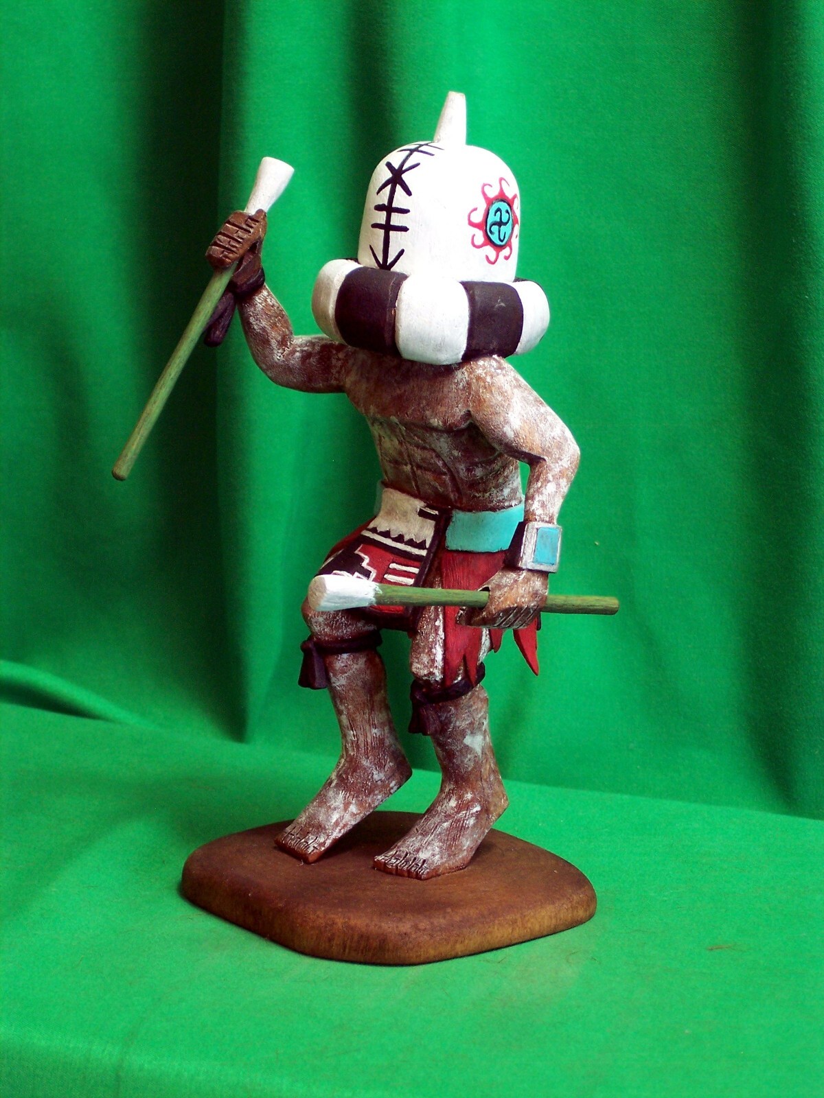 Hopi Kachina Doll -Aya, the Rattle Kachina by Philbert Poleyestewa - Beautiful!