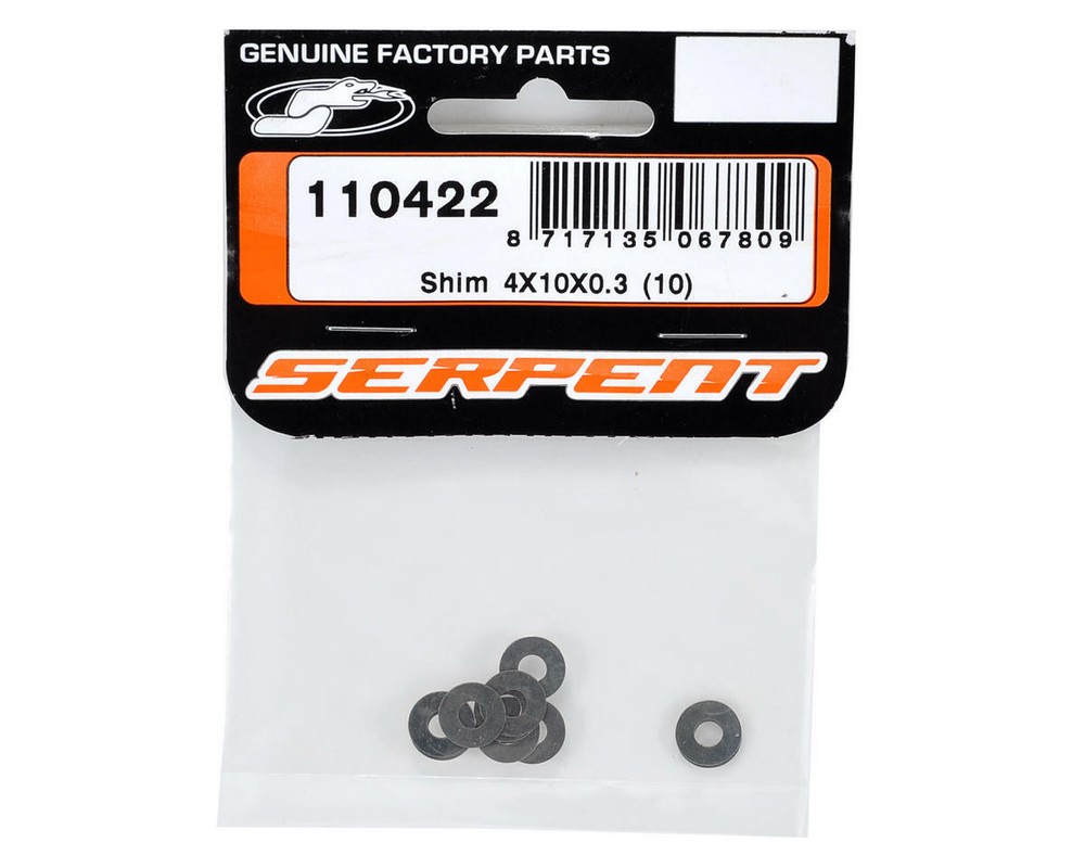 Serpent 4x10x0.3mm Shim (10) [SER110422]