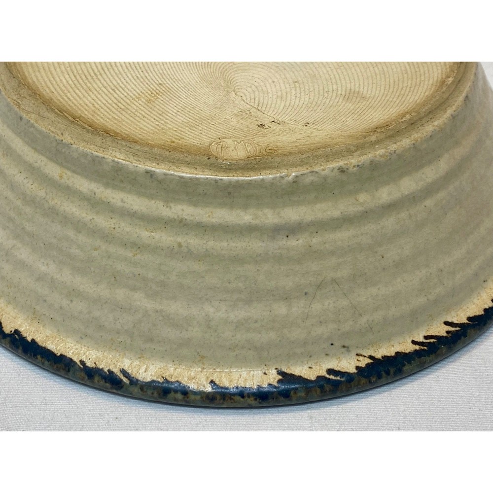 Spatterware Pottery Dish Signed Tromp