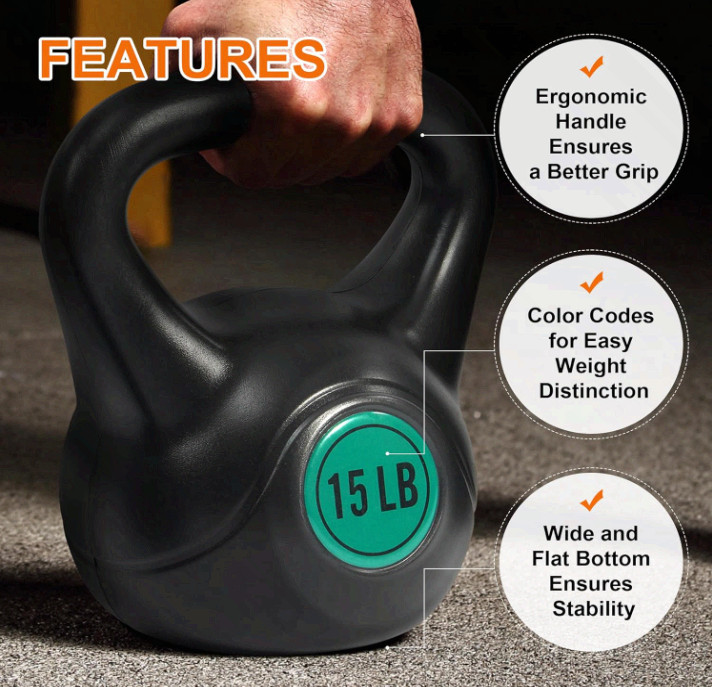 Kettlebell Sets Piece Strength Training KettleBells Weight Set