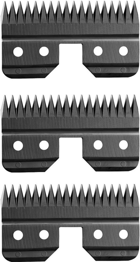 3Pcs Black Fast Feed Ceramic Blades Replacement Blades for Oster Fast Feed Clipp