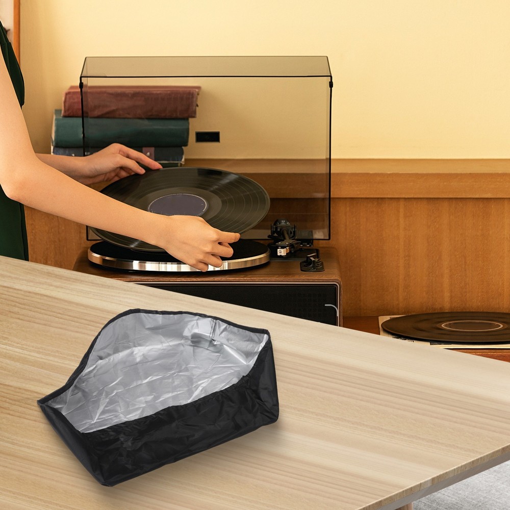 Dustproof and Breathable Vintage Style Turntable Protector for Longevity