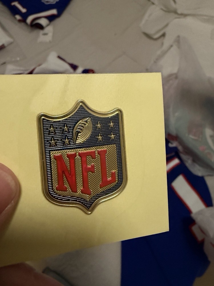Gold NFL Shield MVP Iron On Plastic Jersey Patch New