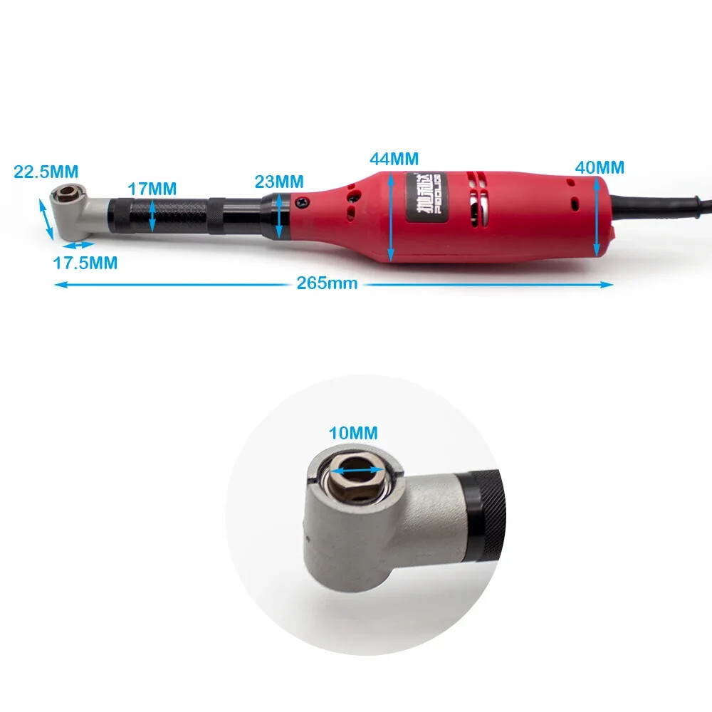 220V Micro Angle Grinder Multifunction Electric 90° Elbow Grinding Machine