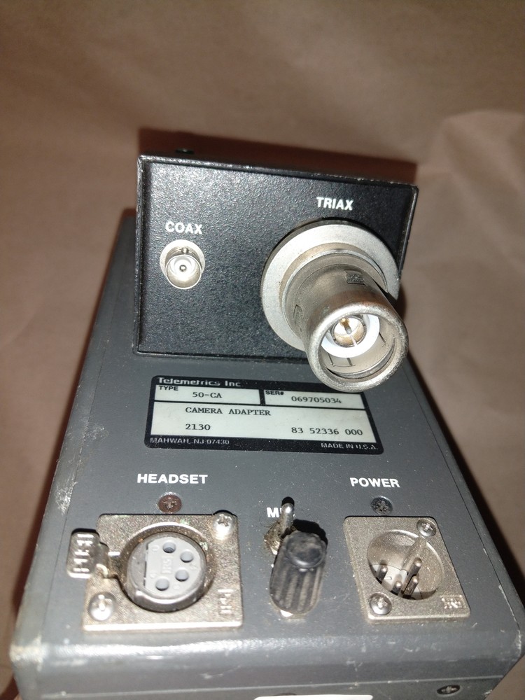 Telemetrics TM-9250A Triax Camera Adapter 50-CA