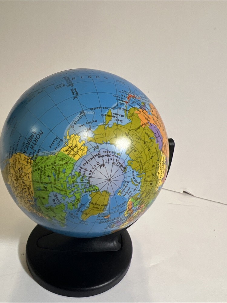 Replogle Desk Size Mini Globe 2001 World 6’’ Educational Map Decor
